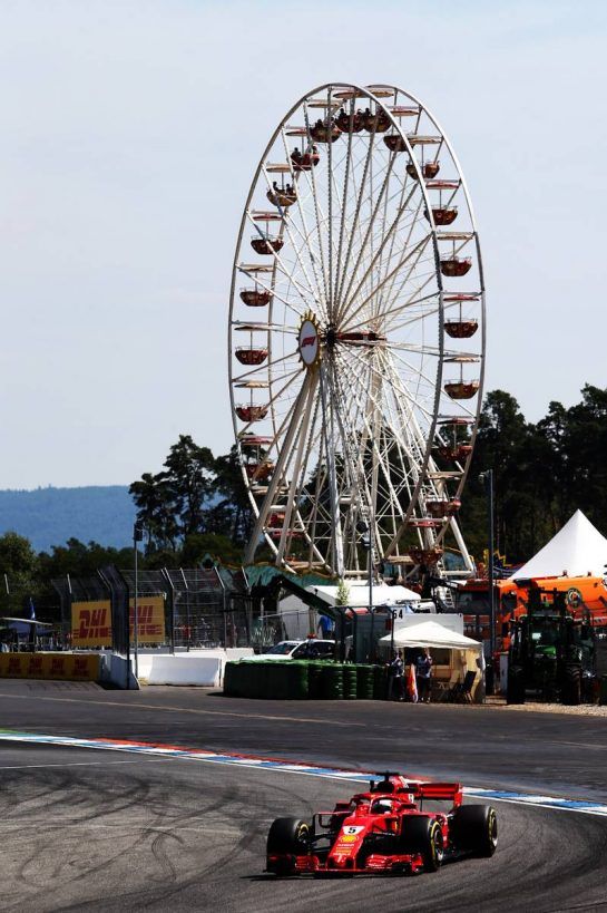 Sebastian Vettel (GER) Ferrari SF71H.
20.07.2018. Formula 1 World Championship, Rd 11, German Grand Prix, Hockenheim, Germany, Practice Day.
- www.xpbimages.com, EMail: requests@xpbimages.com - copy of publication required for printed pictures. Every used picture is fee-liable. © Copyright: Moy / XPB Images