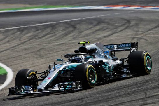 Valtteri Bottas (FIN) Mercedes AMG F1 W09.
20.07.2018. Formula 1 World Championship, Rd 11, German Grand Prix, Hockenheim, Germany, Practice Day.
- www.xpbimages.com, EMail: requests@xpbimages.com - copy of publication required for printed pictures. Every used picture is fee-liable. © Copyright: Moy / XPB Images