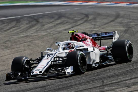 Charles Leclerc (MON) Sauber F1 Team C37.
20.07.2018. Formula 1 World Championship, Rd 11, German Grand Prix, Hockenheim, Germany, Practice Day.
- www.xpbimages.com, EMail: requests@xpbimages.com - copy of publication required for printed pictures. Every used picture is fee-liable. © Copyright: Moy / XPB Images