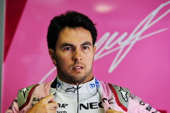 Sergio Perez (MEX) Sahara Force India F1.
20.07.2018. Formula 1 World Championship, Rd 11, German Grand Prix, Hockenheim, Germany, Practice Day.
- www.xpbimages.com, EMail: requests@xpbimages.com - copy of publication required for printed pictures. Every used picture is fee-liable. © Copyright: Moy / XPB Images