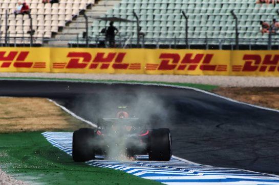 Max Verstappen (NLD) Red Bull Racing RB14.
20.07.2018. Formula 1 World Championship, Rd 11, German Grand Prix, Hockenheim, Germany, Practice Day.
- www.xpbimages.com, EMail: requests@xpbimages.com - copy of publication required for printed pictures. Every used picture is fee-liable. © Copyright: Photo4 / XPB Images