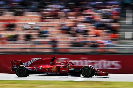 Sebastian Vettel (GER) Ferrari SF71H.
20.07.2018. Formula 1 World Championship, Rd 11, German Grand Prix, Hockenheim, Germany, Practice Day.
- www.xpbimages.com, EMail: requests@xpbimages.com - copy of publication required for printed pictures. Every used picture is fee-liable. © Copyright: Photo4 / XPB Images