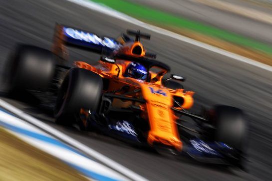 Fernando Alonso (ESP) McLaren MCL33.
20.07.2018. Formula 1 World Championship, Rd 11, German Grand Prix, Hockenheim, Germany, Practice Day.
- www.xpbimages.com, EMail: requests@xpbimages.com - copy of publication required for printed pictures. Every used picture is fee-liable. © Copyright: Moy / XPB Images