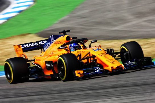 Fernando Alonso (ESP) McLaren MCL33.
20.07.2018. Formula 1 World Championship, Rd 11, German Grand Prix, Hockenheim, Germany, Practice Day.
- www.xpbimages.com, EMail: requests@xpbimages.com - copy of publication required for printed pictures. Every used picture is fee-liable. © Copyright: Schaber / XPB Images