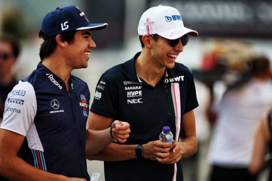 (L to R): Lance Stroll (CDN) Williams with Esteban Ocon (FRA) Sahara Force India F1 Team.
20.07.2018. Formula 1 World Championship, Rd 11, German Grand Prix, Hockenheim, Germany, Practice Day.
- www.xpbimages.com, EMail: requests@xpbimages.com - copy of publication required for printed pictures. Every used picture is fee-liable. © Copyright: Schaber / XPB Images