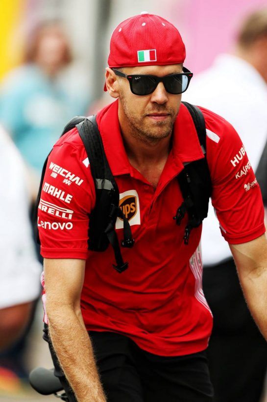 Sebastian Vettel (GER) Ferrari.
21.07.2018. Formula 1 World Championship, Rd 11, German Grand Prix, Hockenheim, Germany, Qualifying Day.
- www.xpbimages.com, EMail: requests@xpbimages.com - copy of publication required for printed pictures. Every used picture is fee-liable. © Copyright: Schaber / XPB Images