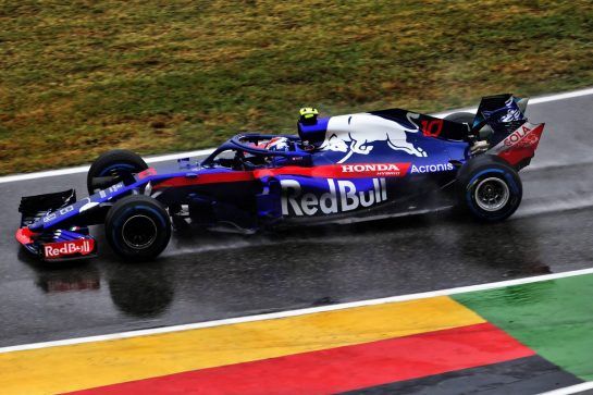 Pierre Gasly (FRA) Scuderia Toro Rosso STR13.
21.07.2018. Formula 1 World Championship, Rd 11, German Grand Prix, Hockenheim, Germany, Qualifying Day.
- www.xpbimages.com, EMail: requests@xpbimages.com - copy of publication required for printed pictures. Every used picture is fee-liable. © Copyright: Moy / XPB Images