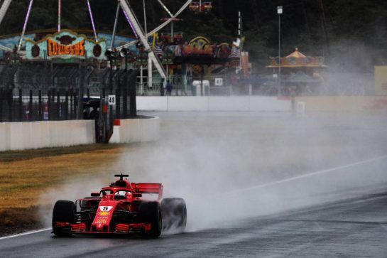 Sebastian Vettel (GER) Ferrari SF71H.
21.07.2018. Formula 1 World Championship, Rd 11, German Grand Prix, Hockenheim, Germany, Qualifying Day.
- www.xpbimages.com, EMail: requests@xpbimages.com - copy of publication required for printed pictures. Every used picture is fee-liable. © Copyright: Photo4 / XPB Images