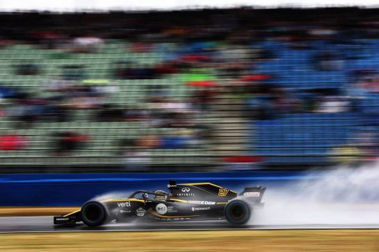 Nico Hulkenberg (GER) Renault Sport F1 Team RS18.
21.07.2018. Formula 1 World Championship, Rd 11, German Grand Prix, Hockenheim, Germany, Qualifying Day.
- www.xpbimages.com, EMail: requests@xpbimages.com - copy of publication required for printed pictures. Every used picture is fee-liable. © Copyright: Schaber / XPB Images