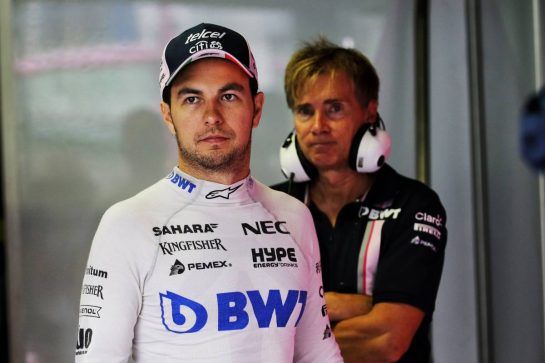 Sergio Perez (MEX) Sahara Force India F1.
21.07.2018. Formula 1 World Championship, Rd 11, German Grand Prix, Hockenheim, Germany, Qualifying Day.
- www.xpbimages.com, EMail: requests@xpbimages.com - copy of publication required for printed pictures. Every used picture is fee-liable. © Copyright: Bearne / XPB Images