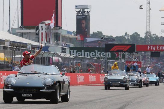 Sebastian Vettel (GER) Scuderia Ferrari 
22.07.2018. Formula 1 World Championship, Rd 11, German Grand Prix, Hockenheim, Germany, Race Day.
- www.xpbimages.com, EMail: requests@xpbimages.com - copy of publication required for printed pictures. Every used picture is fee-liable. © Copyright: Charniaux / XPB Images