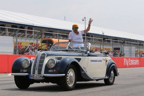 Fernando Alonso (ESP) McLaren F1 
22.07.2018. Formula 1 World Championship, Rd 11, German Grand Prix, Hockenheim, Germany, Race Day.
- www.xpbimages.com, EMail: requests@xpbimages.com - copy of publication required for printed pictures. Every used picture is fee-liable. © Copyright: Charniaux / XPB Images