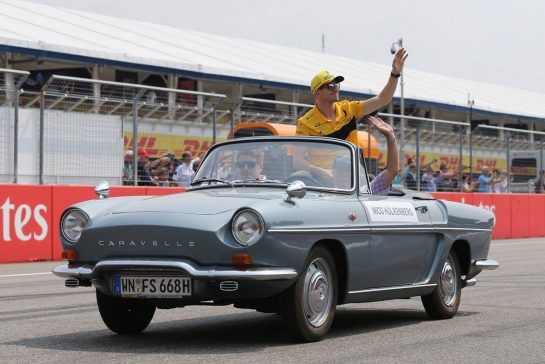 Nico Hulkenberg (GER) Renault Sport F1 Team 
22.07.2018. Formula 1 World Championship, Rd 11, German Grand Prix, Hockenheim, Germany, Race Day.
- www.xpbimages.com, EMail: requests@xpbimages.com - copy of publication required for printed pictures. Every used picture is fee-liable. © Copyright: Charniaux / XPB Images