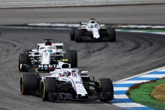 Sergey Sirotkin (RUS) Williams FW41.
22.07.2018. Formula 1 World Championship, Rd 11, German Grand Prix, Hockenheim, Germany, Race Day.
- www.xpbimages.com, EMail: requests@xpbimages.com - copy of publication required for printed pictures. Every used picture is fee-liable. © Copyright: Moy / XPB Images