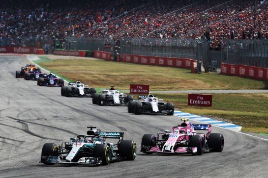 Lewis Hamilton (GBR) Mercedes AMG F1 W09.
22.07.2018. Formula 1 World Championship, Rd 11, German Grand Prix, Hockenheim, Germany, Race Day.
- www.xpbimages.com, EMail: requests@xpbimages.com - copy of publication required for printed pictures. Every used picture is fee-liable. © Copyright: Charniaux / XPB Images
