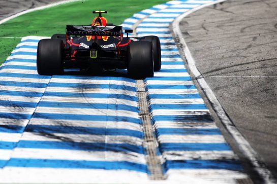 Max Verstappen (NLD) Red Bull Racing RB14.
22.07.2018. Formula 1 World Championship, Rd 11, German Grand Prix, Hockenheim, Germany, Race Day.
- www.xpbimages.com, EMail: requests@xpbimages.com - copy of publication required for printed pictures. Every used picture is fee-liable. © Copyright: Charniaux / XPB Images