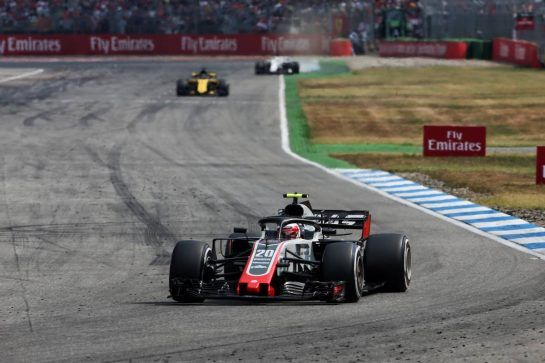 Kevin Magnussen (DEN) Haas VF-18.
22.07.2018. Formula 1 World Championship, Rd 11, German Grand Prix, Hockenheim, Germany, Race Day.
- www.xpbimages.com, EMail: requests@xpbimages.com - copy of publication required for printed pictures. Every used picture is fee-liable. © Copyright: Charniaux / XPB Images