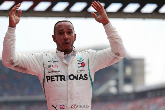 Lewis Hamilton (GBR) Mercedes AMG F1  
22.07.2018. Formula 1 World Championship, Rd 11, German Grand Prix, Hockenheim, Germany, Race Day.
- www.xpbimages.com, EMail: requests@xpbimages.com - copy of publication required for printed pictures. Every used picture is fee-liable. © Copyright: Charniaux / XPB Images