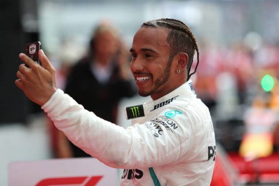 Lewis Hamilton (GBR) Mercedes AMG F1  
22.07.2018. Formula 1 World Championship, Rd 11, German Grand Prix, Hockenheim, Germany, Race Day.
- www.xpbimages.com, EMail: requests@xpbimages.com - copy of publication required for printed pictures. Every used picture is fee-liable. © Copyright: Charniaux / XPB Images