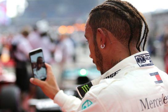 Lewis Hamilton (GBR) Mercedes AMG F1  
22.07.2018. Formula 1 World Championship, Rd 11, German Grand Prix, Hockenheim, Germany, Race Day.
- www.xpbimages.com, EMail: requests@xpbimages.com - copy of publication required for printed pictures. Every used picture is fee-liable. © Copyright: Charniaux / XPB Images