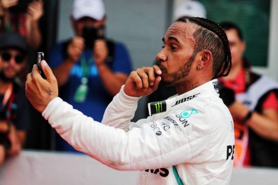 Race winner Lewis Hamilton (GBR) Mercedes AMG F1 in parc ferme.
22.07.2018. Formula 1 World Championship, Rd 11, German Grand Prix, Hockenheim, Germany, Race Day.
- www.xpbimages.com, EMail: requests@xpbimages.com - copy of publication required for printed pictures. Every used picture is fee-liable. © Copyright: Moy / XPB Images