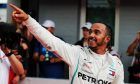 Race winner Lewis Hamilton (GBR) Mercedes AMG F1 celebrates in parc ferme.