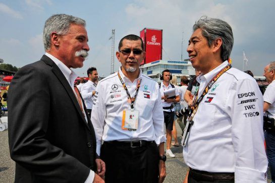 Chase Carey (USA) Formula One Group Chairman on the grid.
22.07.2018. Formula 1 World Championship, Rd 11, German Grand Prix, Hockenheim, Germany, Race Day.
- www.xpbimages.com, EMail: requests@xpbimages.com - copy of publication required for printed pictures. Every used picture is fee-liable. © Copyright: Moy / XPB Images