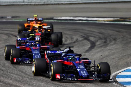 Brendon Hartley (NZL) Scuderia Toro Rosso STR13.
22.07.2018. Formula 1 World Championship, Rd 11, German Grand Prix, Hockenheim, Germany, Race Day.
- www.xpbimages.com, EMail: requests@xpbimages.com - copy of publication required for printed pictures. Every used picture is fee-liable. © Copyright: Moy / XPB Images