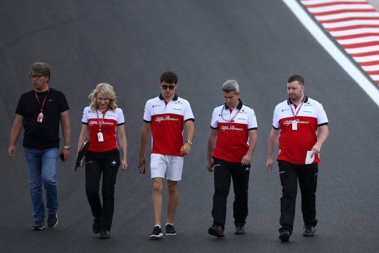 Charles Leclerc (FRA) Sauber F1 Team 
26.07.2018. Formula 1 World Championship, Rd 12, Hungarian Grand Prix, Budapest, Hungary, Preparation Day.
- www.xpbimages.com, EMail: requests@xpbimages.com - copy of publication required for printed pictures. Every used picture is fee-liable. © Copyright: Charniaux / XPB Images