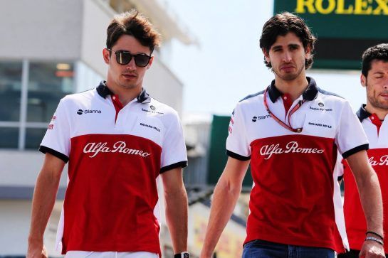 Charles Leclerc (MON) Sauber F1 Team and Antonio Giovinazzi (ITA) Sauber F1 Team Test Driver walk the circuit with the team.
26.07.2018. Formula 1 World Championship, Rd 12, Hungarian Grand Prix, Budapest, Hungary, Preparation Day.
- www.xpbimages.com, EMail: requests@xpbimages.com - copy of publication required for printed pictures. Every used picture is fee-liable. © Copyright: Moy / XPB Images