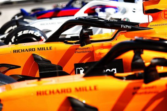 McLaren MCL33s.
26.07.2018. Formula 1 World Championship, Rd 12, Hungarian Grand Prix, Budapest, Hungary, Preparation Day.
- www.xpbimages.com, EMail: requests@xpbimages.com - copy of publication required for printed pictures. Every used picture is fee-liable. © Copyright: Moy / XPB Images