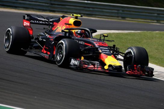 Max Verstappen (NLD) Red Bull Racing 
28.07.2018. Formula 1 World Championship, Rd 12, Hungarian Grand Prix, Budapest, Hungary, Qualifying Day.
- www.xpbimages.com, EMail: requests@xpbimages.com - copy of publication required for printed pictures. Every used picture is fee-liable. © Copyright: Charniaux / XPB Images