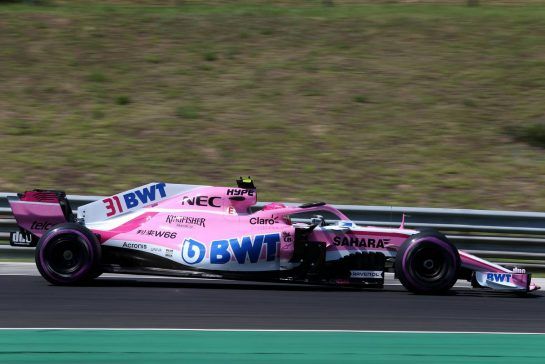 Esteban Ocon (FRA) Force India F1 
28.07.2018. Formula 1 World Championship, Rd 12, Hungarian Grand Prix, Budapest, Hungary, Qualifying Day.
- www.xpbimages.com, EMail: requests@xpbimages.com - copy of publication required for printed pictures. Every used picture is fee-liable. © Copyright: Charniaux / XPB Images