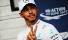 Hungarian Grand Prix: Lewis Hamilton (GBR) Mercedes AMG F1 celebrates his pole position