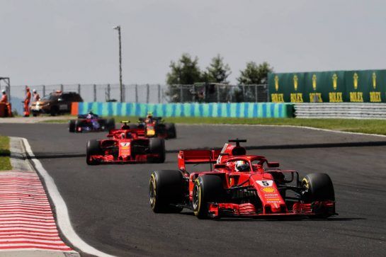 Sebastian Vettel (GER) Ferrari SF71H.
29.07.2018. Formula 1 World Championship, Rd 12, Hungarian Grand Prix, Budapest, Hungary, Race Day.
- www.xpbimages.com, EMail: requests@xpbimages.com - copy of publication required for printed pictures. Every used picture is fee-liable. © Copyright: Photo4 / XPB Images