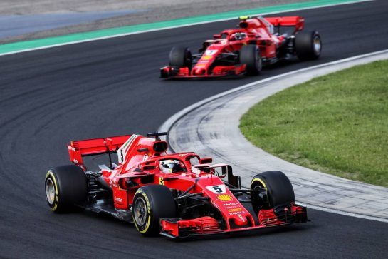 Sebastian Vettel (GER) Ferrari SF71H.
29.07.2018. Formula 1 World Championship, Rd 12, Hungarian Grand Prix, Budapest, Hungary, Race Day.
- www.xpbimages.com, EMail: requests@xpbimages.com - copy of publication required for printed pictures. Every used picture is fee-liable. © Copyright: Photo4 / XPB Images