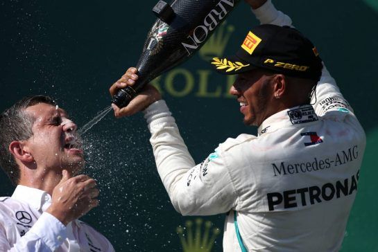 Lewis Hamilton (GBR) Mercedes AMG F1  
29.07.2018. Formula 1 World Championship, Rd 12, Hungarian Grand Prix, Budapest, Hungary, Race Day.
- www.xpbimages.com, EMail: requests@xpbimages.com - copy of publication required for printed pictures. Every used picture is fee-liable. © Copyright: Charniaux / XPB Images