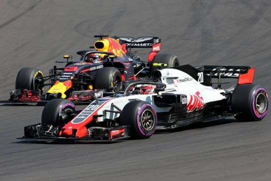 Kevin Magnussen (DEN) Haas F1 Team 
29.07.2018. Formula 1 World Championship, Rd 12, Hungarian Grand Prix, Budapest, Hungary, Race Day.
- www.xpbimages.com, EMail: requests@xpbimages.com - copy of publication required for printed pictures. Every used picture is fee-liable. © Copyright: Charniaux / XPB Images