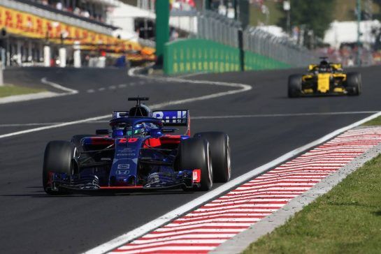 Brendon Hartley (NZ) Scuderia Toro Rosso 
29.07.2018. Formula 1 World Championship, Rd 12, Hungarian Grand Prix, Budapest, Hungary, Race Day.
- www.xpbimages.com, EMail: requests@xpbimages.com - copy of publication required for printed pictures. Every used picture is fee-liable. © Copyright: Charniaux / XPB Images