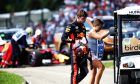 Max Verstappen (NLD) Red Bull Racing RB14 retired from the Hungarian Grand Prix