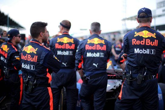 Red Bull Racing 
29.07.2018. Formula 1 World Championship, Rd 12, Hungarian Grand Prix, Budapest, Hungary, Race Day.
- www.xpbimages.com, EMail: requests@xpbimages.com - copy of publication required for printed pictures. Every used picture is fee-liable. © Copyright: Charniaux / XPB Images