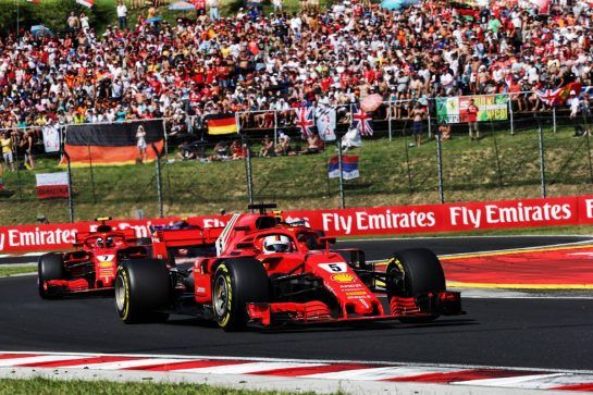 Sebastian Vettel (GER) Ferrari SF71H.
29.07.2018. Formula 1 World Championship, Rd 12, Hungarian Grand Prix, Budapest, Hungary, Race Day.
- www.xpbimages.com, EMail: requests@xpbimages.com - copy of publication required for printed pictures. Every used picture is fee-liable. © Copyright: Bearne / XPB Images
