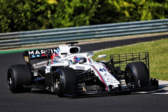 Oliver Rowland (GBR) Williams FW41 Test Driver.
31.07.2018. Formula 1 Testing, Budapest, Hungary.
- www.xpbimages.com, EMail: requests@xpbimages.com - copy of publication required for printed pictures. Every used picture is fee-liable. © Copyright: Moy / XPB Images