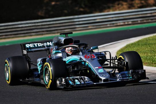 George Russell (GBR) Mercedes AMG F1 W09 Reserve Driver.
31.07.2018. Formula 1 Testing, Budapest, Hungary.
- www.xpbimages.com, EMail: requests@xpbimages.com - copy of publication required for printed pictures. Every used picture is fee-liable. © Copyright: Moy / XPB Images