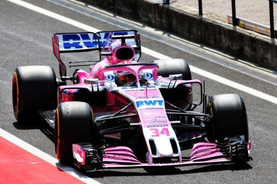 Nicholas Latifi (CDN) Sahara Force India F1 VJM11 Development Driver.
31.07.2018. Formula 1 Testing, Budapest, Hungary.
- www.xpbimages.com, EMail: requests@xpbimages.com - copy of publication required for printed pictures. Every used picture is fee-liable. © Copyright: Charniaux / XPB Images