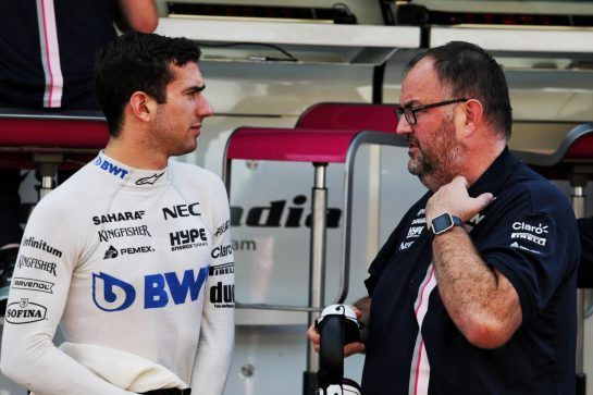 Nicholas Latifi (CDN) Sahara Force India F1 Team Development Driver with Tom McCullough (GBR) Sahara Force India F1 Team Chief Engineer.
31.07.2018. Formula 1 Testing, Budapest, Hungary.
- www.xpbimages.com, EMail: requests@xpbimages.com - copy of publication required for printed pictures. Every used picture is fee-liable. © Copyright: Moy / XPB Images