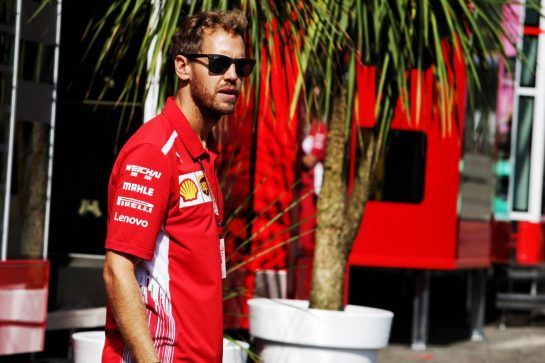 Sebastian Vettel (GER) Ferrari.
23.08.2018. Formula 1 World Championship, Rd 13, Belgian Grand Prix, Spa Francorchamps, Belgium, Preparation Day.
- www.xpbimages.com, EMail: requests@xpbimages.com - copy of publication required for printed pictures. Every used picture is fee-liable. © Copyright: Moy / XPB Images