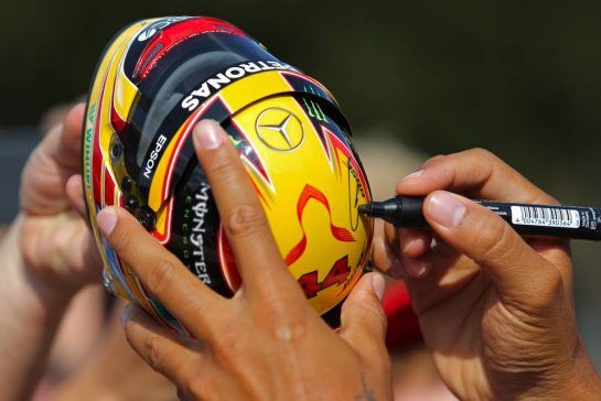 Lewis Hamilton (GBR) Mercedes AMG F1  
23.08.2018. Formula 1 World Championship, Rd 13, Belgian Grand Prix, Spa Francorchamps, Belgium, Preparation Day.
- www.xpbimages.com, EMail: requests@xpbimages.com - copy of publication required for printed pictures. Every used picture is fee-liable. © Copyright: Charniaux / XPB Images