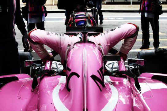 Sergio Perez (MEX) Racing Point Force India F1 VJM11.
24.08.2018. Formula 1 World Championship, Rd 13, Belgian Grand Prix, Spa Francorchamps, Belgium, Practice Day.
- www.xpbimages.com, EMail: requests@xpbimages.com - copy of publication required for printed pictures. Every used picture is fee-liable. © Copyright: Batchelor / XPB Images