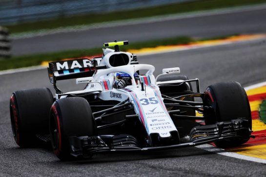 Sergey Sirotkin (RUS) Williams FW41.
24.08.2018. Formula 1 World Championship, Rd 13, Belgian Grand Prix, Spa Francorchamps, Belgium, Practice Day.
- www.xpbimages.com, EMail: requests@xpbimages.com - copy of publication required for printed pictures. Every used picture is fee-liable. © Copyright: Moy / XPB Images